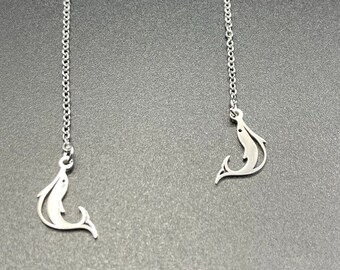 thumbnail interactive-video image 1 of Tibetan Silver Starfish Dangle Earrings – Leverback Hook – Handmade In UK 1 of 4