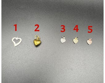 Heart Charms, pendants