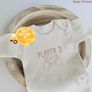 Embroidered Gaming Player ONESIES® Brand Father's Day Gift Onesies® Brand Game Onesie®  Husband Pregnancy Announcement X Box  Z210