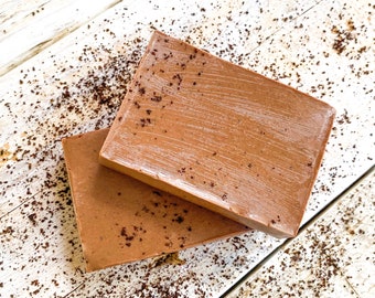Exfoliating Coffee Soap| Handmade with Organic Colombian Coffee Grounds| Moisturizing| Self Care| Spa