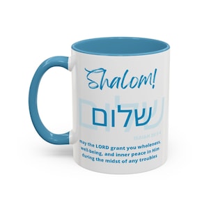 Shalom Mug | Christian and Hebrew Gifts