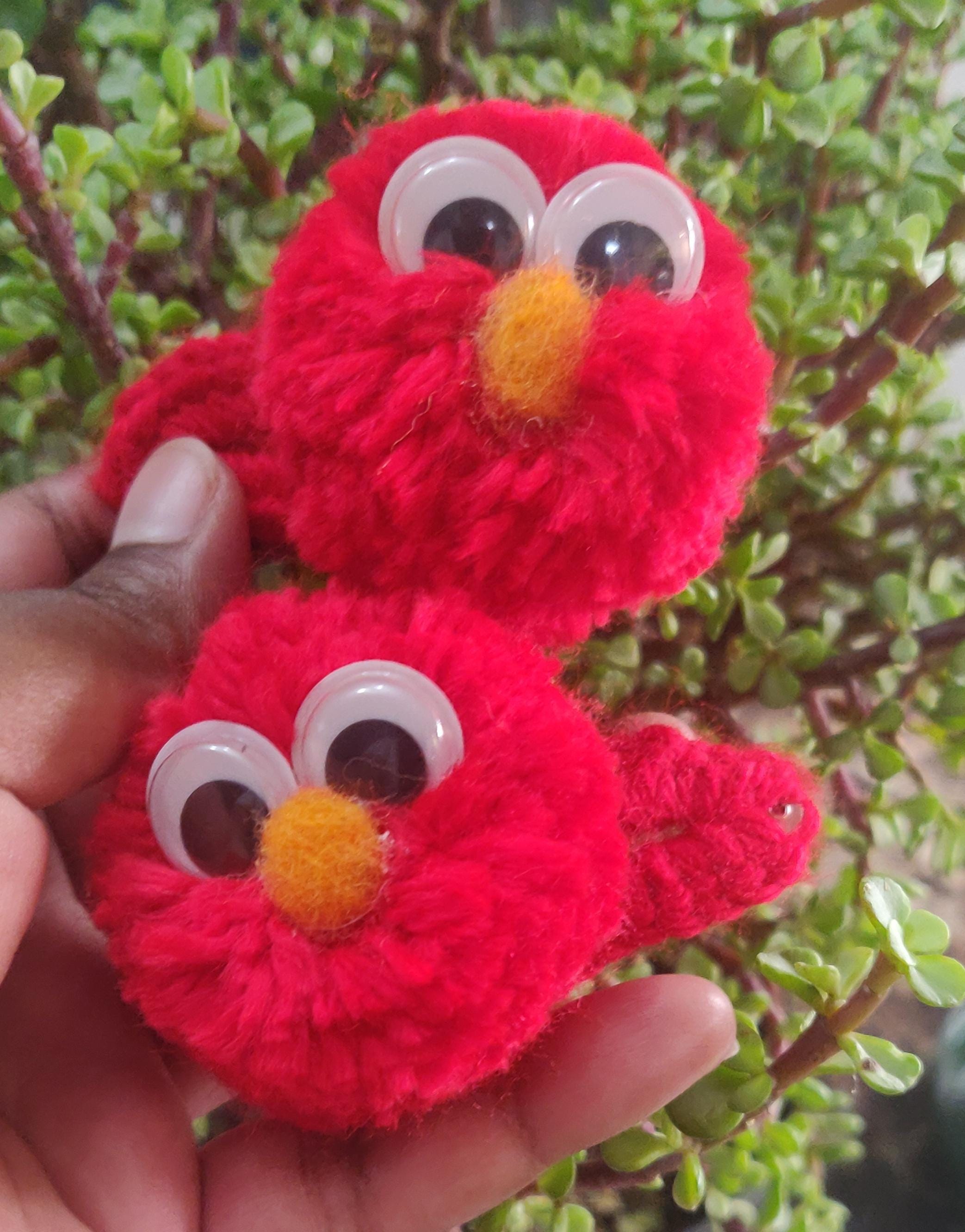 Ernie Sesame Street Hair Clips Orange Rare Fabric Handmade Hair Bows - Kids Shows - Sesame Street - Ernie  main image 2