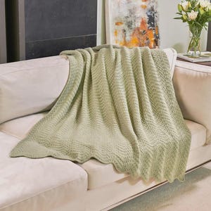 Afghan Blanket Crochet Pattern | Modern Wave Blanket Pattern PDF | Easy Crochet Throw Blanket | Cozy Home Decor DIY
