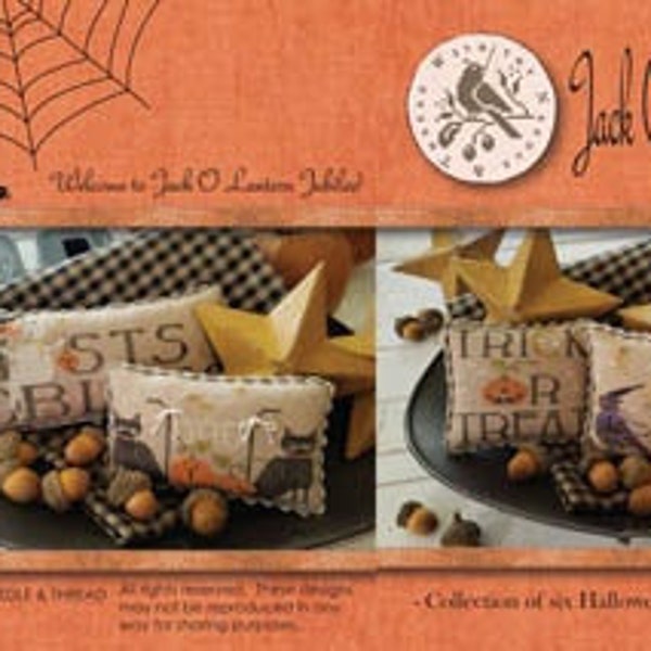 JACK O LANTERN JUBILEE * With Thy Needle and Thread * Counted Cross Stitch Pattern-3