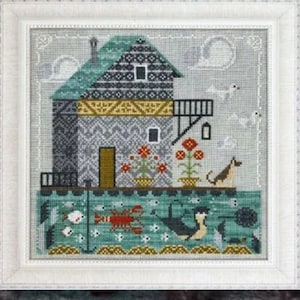 FABULOUS HOUSE SERIES * Floating House #9 * Cottage Garden Samplings * Counted Cross Stitch Pattern-2