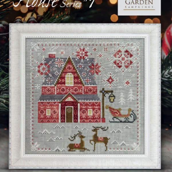 FABULOUS HOUSE SERIES * Santa's House #1 * Cottage Garden Samplings * Counted Cross Stitch Pattern-2