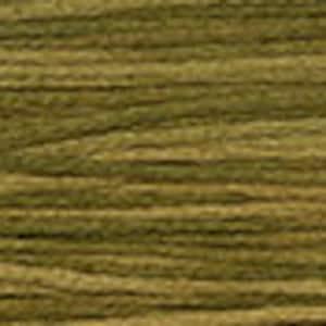 May include: Close-up of a textured, woven fabric in a muted olive green color.