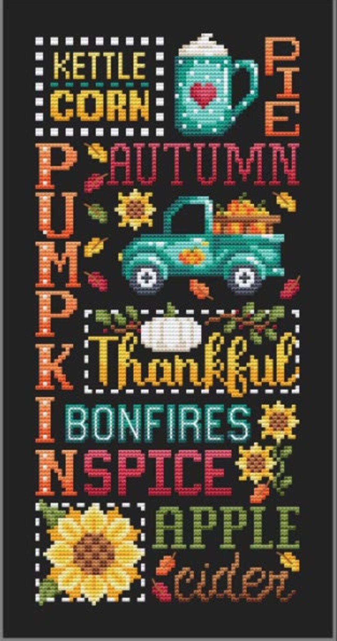 AUTUMN FAVORITES Shannon Christine Designs Counted Cross Stitch Pattern ...