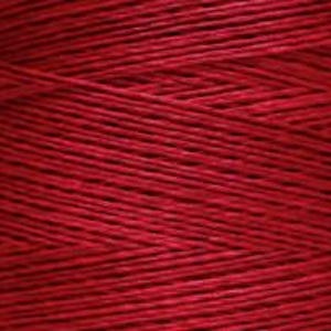 May include: Close-up of a spool of red thread. The thread is tightly wound, showing a textured surface. The color is a deep, vibrant red, suggesting a durable material suitable for various crafting projects.