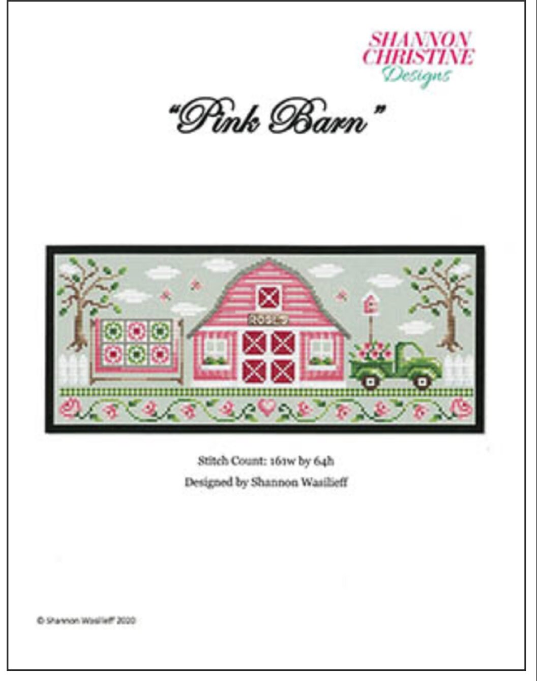 PINK BARN * Shannon Christine Designs * Counted Cross Stitch Pattern-c ...