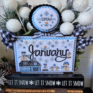 MONTH 2 MONTH JANUARY * Stitching With The Housewives * Counted Cross Stitch Pattern-2