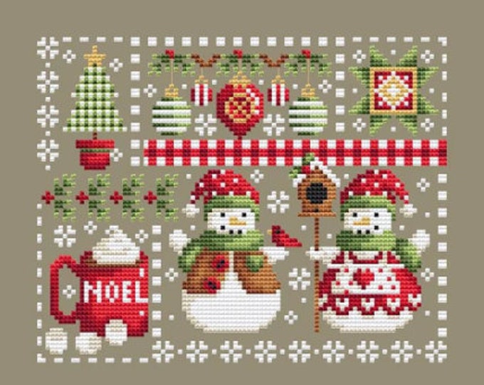 CHRISTMAS SNOW FUN Shannon Christine Designs Counted Cross Stitch ...