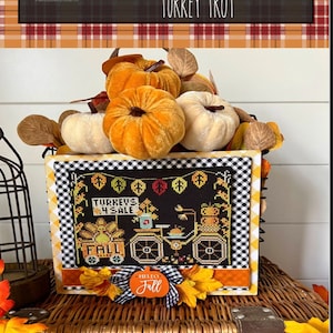 TURKEY TROT * Let&#39;s Go Ride a Bike  * Stitching With The Housewives * Counted Cross Stitch Pattern * Fall-2