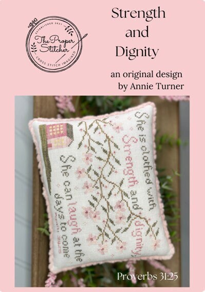 STRENGTH AND DIGNITY * the Proper Stitcher * Cross Stitch Pattern -b - Etsy