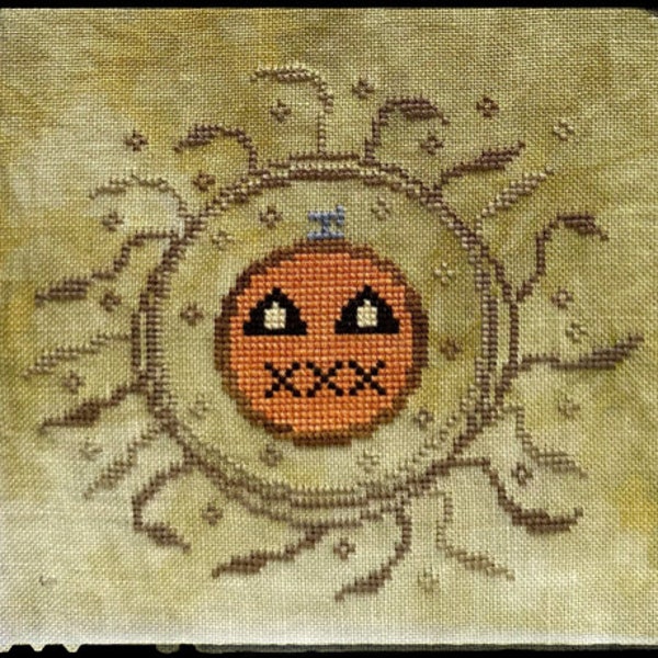 2024 Nashville Needlework Market * PUMPKIN WREATH * Lucy Beam Love in Stitches* Cross Stitch Pattern-2