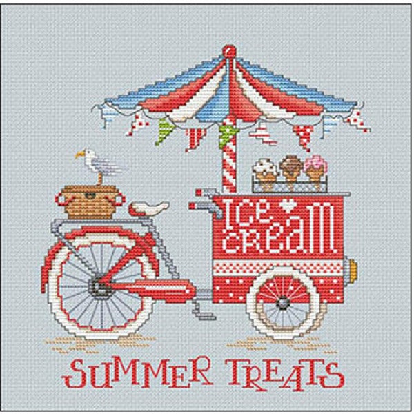 SUMMER TREATS * Sue Hills Designs * Counted Cross Stitch Pattern-3