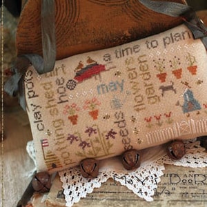 MAY WORD PLAY  * With Thy Needle and Thread * Brenda Gervais * Counted Cross Stitch Pattern-b