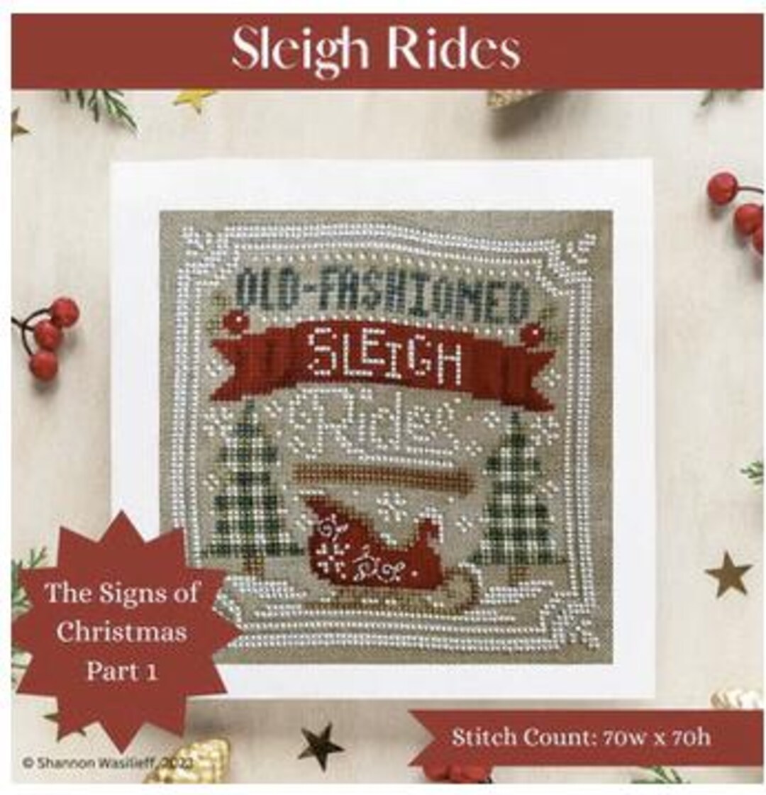 SLEIGH RIDES * Shannon Christine Designs * Counted Cross Stitch Pattern ...