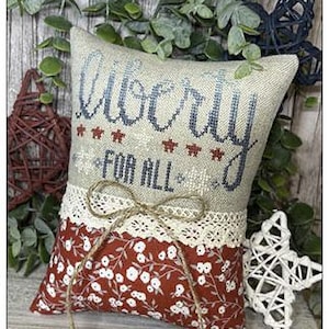 LIBERTY * Crafty Bluebonnet Designs * Cross Stitch Pattern-b