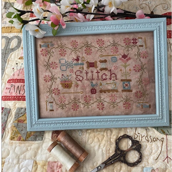 STITCH * 2nd in Words to Stitch Series * Pansy Patch Quilts & Stitchery * Cross Stitch-2