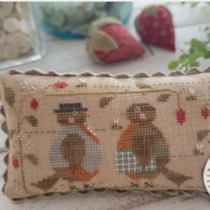 The ROBINS ARE HERE * With Thy Needle and Thread * Counted Cross Stitch Pattern-2