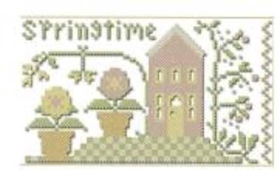 2025 FREE Little House Needlework SPRINGTIME Chart With Purchase