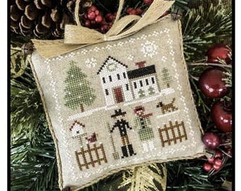 FARM FOLK * Farmhouse Christmas series * Little House Needleworks * Counted Cross Stitch Pattern-b