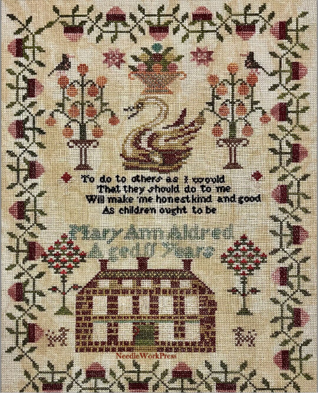 2024 Nashville Needlework Market Preorder MARY ANN ALDRED Sampler
