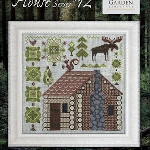 FABULOUS HOUSE SERIES * Log Cabin #12 * Cottage Garden Samplings * Counted Cross Stitch Pattern-2