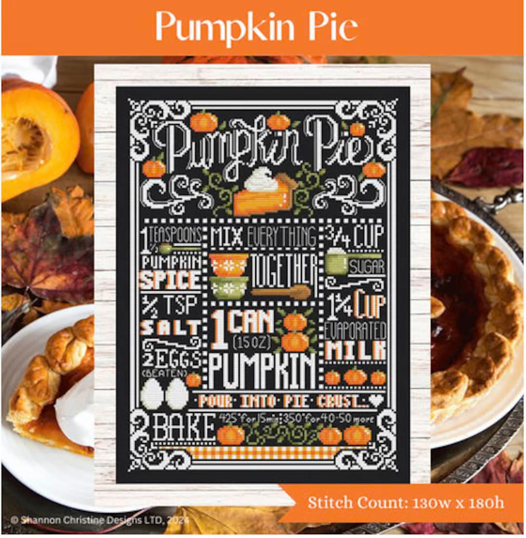 PUMPKIN PIE * Shannon Christine * Cross Stitch Pattern-c - Etsy