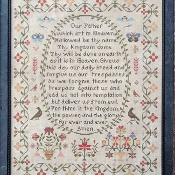 THE LORD'S PRAYER * Lila's Studio * Counted Cross Stitch  Pattern-3