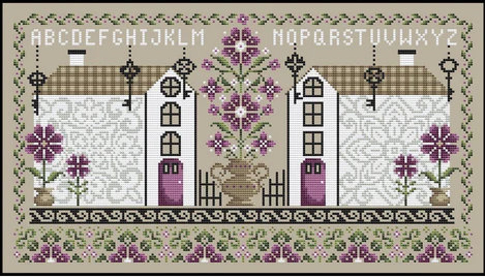 POSY MANOR * Shannon Christine Designs * Counted Cross Stitch Pattern-c ...