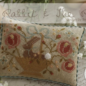 THE RABBIT & The ROSE * With Thy Needle and Thread * Brenda Gervais * Counted Cross Stitch Pattern-b