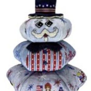 STARS and STRIPES STACKER * Praiseworthy Stitches * Cross Stitch pattern - c