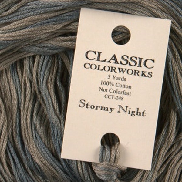 STORMY NIGHT- Classic Color Works 248 * Cotton Floss * 6 Strand * 5 yd skein