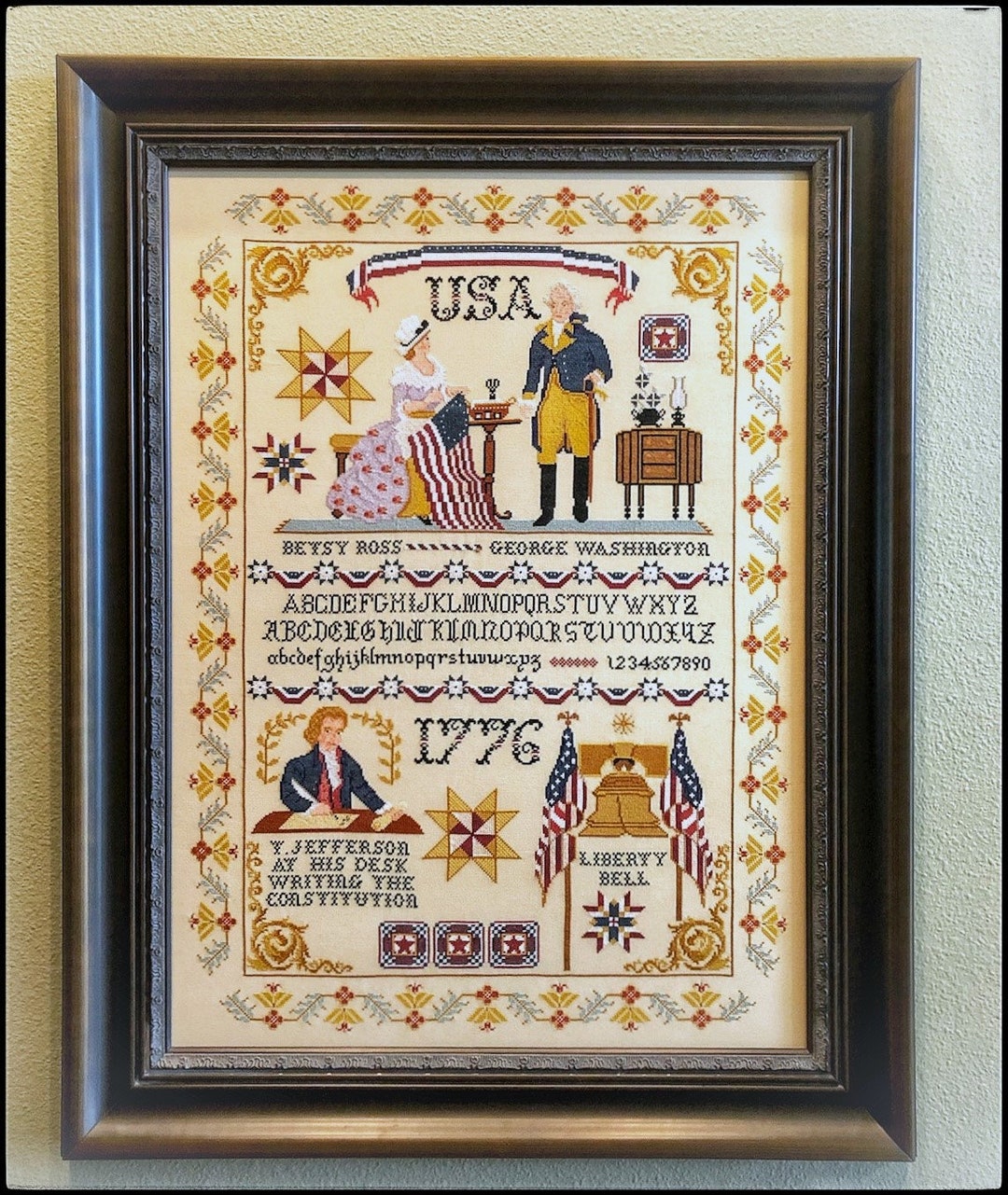 FOUNDERING OF AMERICA Twin Peak Primitives Cross Stitch - Etsy