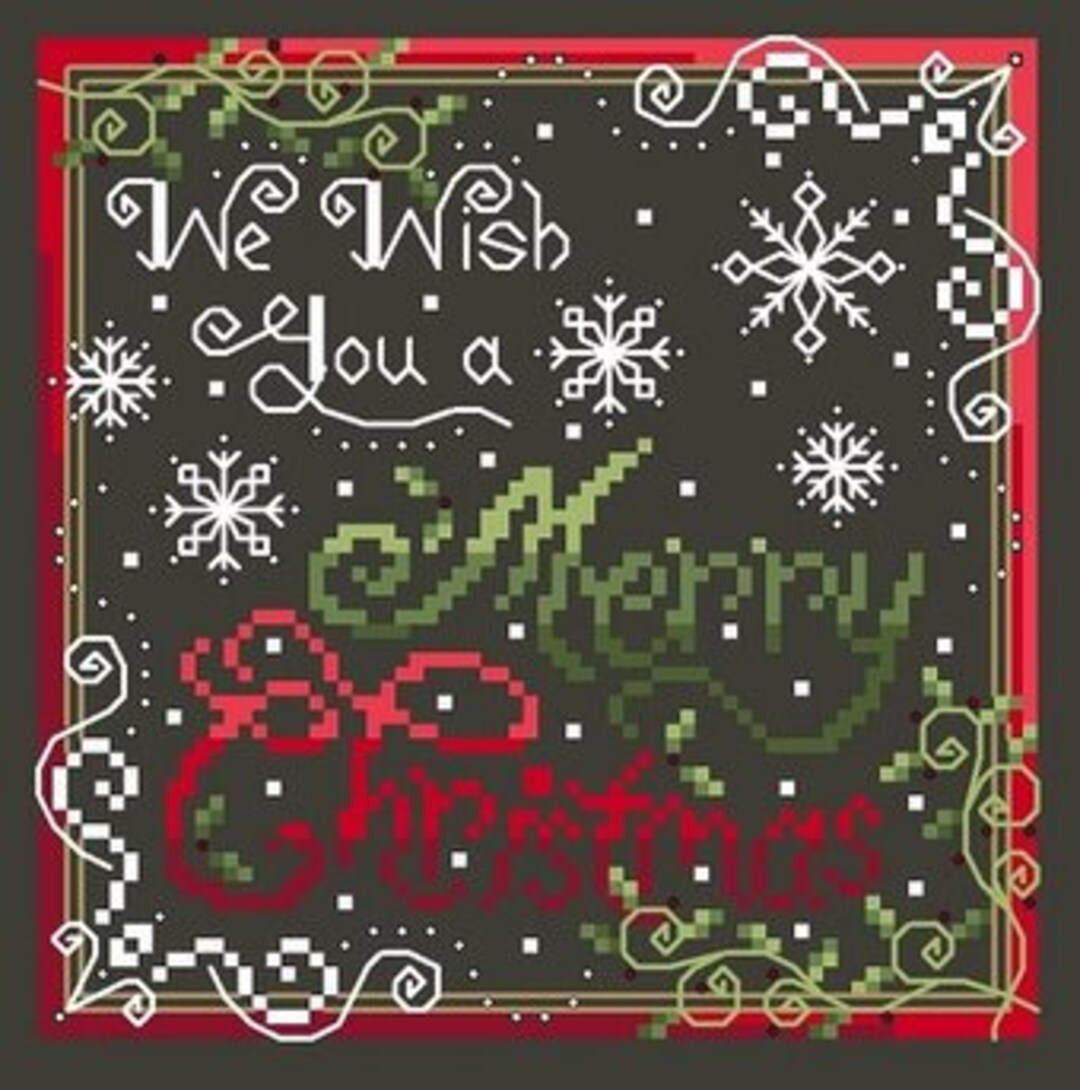 MERRY CHRISTMAS * Shannon Christine Designs * Counted Cross Stitch ...
