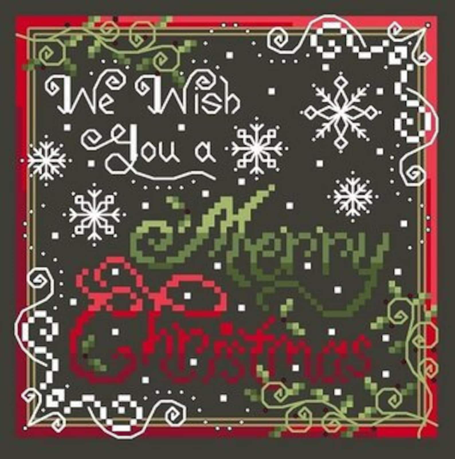 MERRY CHRISTMAS * Shannon Christine Designs * Counted Cross Stitch ...