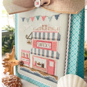 BEACH BOARDWALK * Snack Shop * 7th and final in series * Country Cottage Needleworks * Counted Cross Stitch Pattern-1