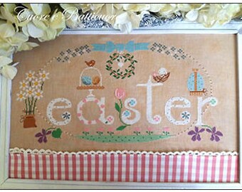 ONLY EASTER * Cuore E Batticuore * Counted Cross Stitch Patter-b