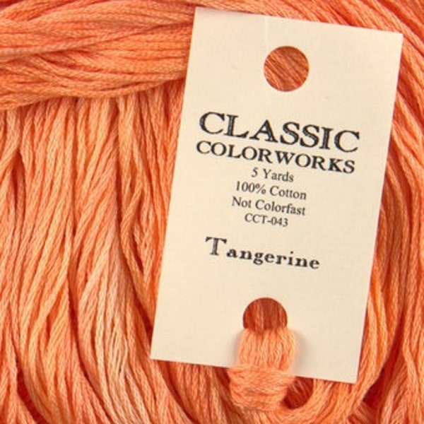 TANGERINE - Classic Color Works 043 * Cotton Floss * 6 Strand * 5 yd skein