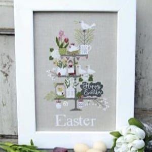 CELEBRATE EASTER * Madame Chantilly * Counted Cross Stitch-b