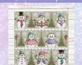 Jolly Snow People by Shannon Christine Counted Cross Stitch Pattern ...