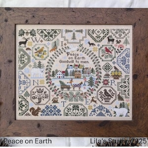 PEACE ON EARTH * Lila&#39;s Studio * Counted Cross Stitch  Pattern- c