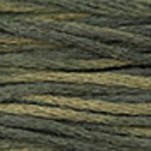 May include: Close-up of a textured, multi-colored yarn in shades of green and brown.