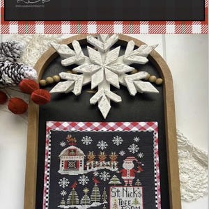 ST NICK&#39;S Tree Farm * Stitching With The Housewives * Cross Stitch Pattern-b