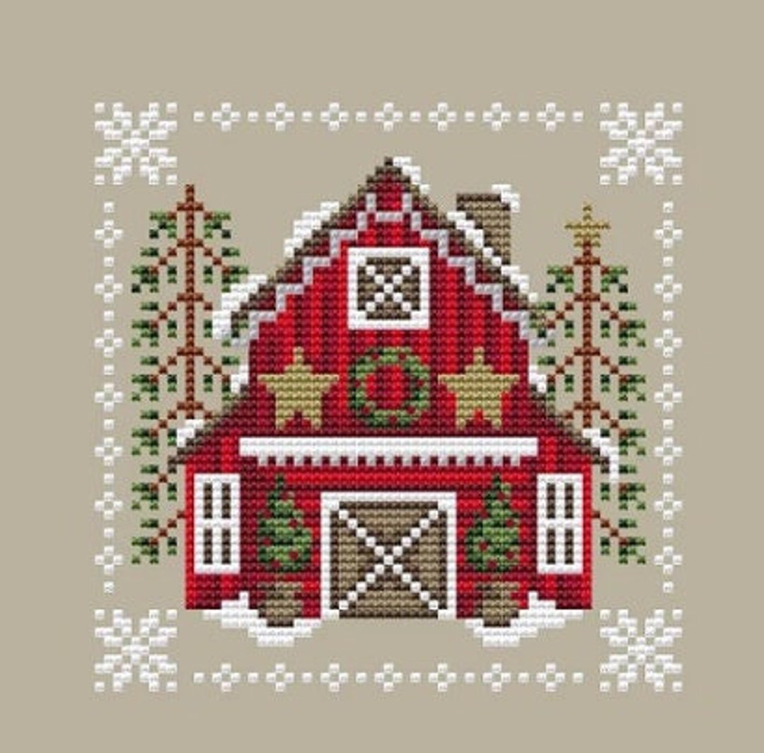 CHRISTMAS BARN * Shannon Christine Designs * Counted Cross Stitch ...