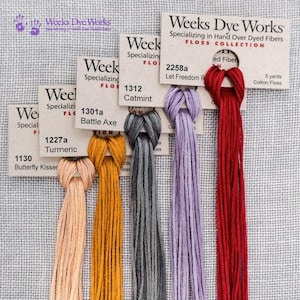 Nashville Needlework Market * NEW 2026 WEEKS DYE Works  Threads * 5 New Colors -a