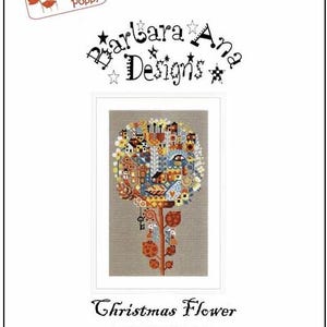 CHRISTMAS FLOWER * Barbara Ana Designs *  Counted cross stitch pattern-c