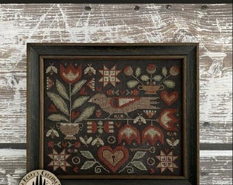 FOLKART GARDEN * Teresa Kogut's Creative Whims * Cross stitch pattern - c